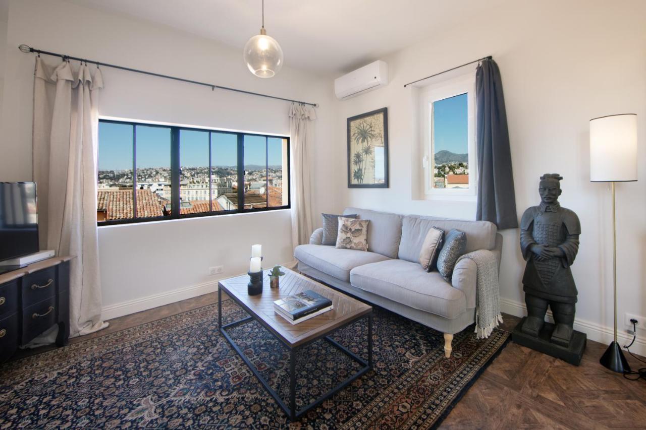 Cocoon Loft - Magnifique Loft Sous Toit, Refait A Neuf, Vues Splendides, Clim, Wifi Apartment Ница Екстериор снимка