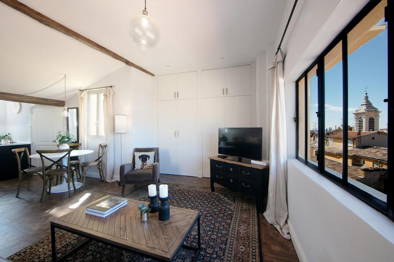 Cocoon Loft - Magnifique Loft Sous Toit, Refait A Neuf, Vues Splendides, Clim, Wifi Apartment Ница Екстериор снимка